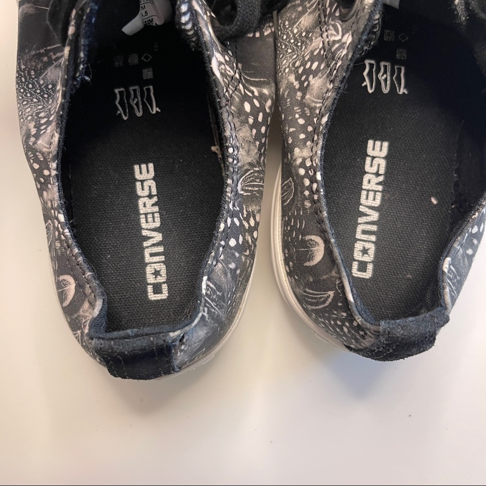 Converse Chuck Taylor All Star Low Ox-Black White Feather W Size 10 - Picture 4 of 9